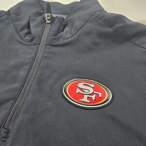 Nike Dri-Fit San Francisco 1/4 Zip Short Sleeve Sideline Coach Jacket Size Small